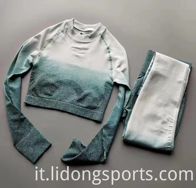 Abbigliamento per fitness in vendita a caldo donne comode tessuti abiti da allenamento sport assorbire rapidamente sudore donna abbigliamento da yoga